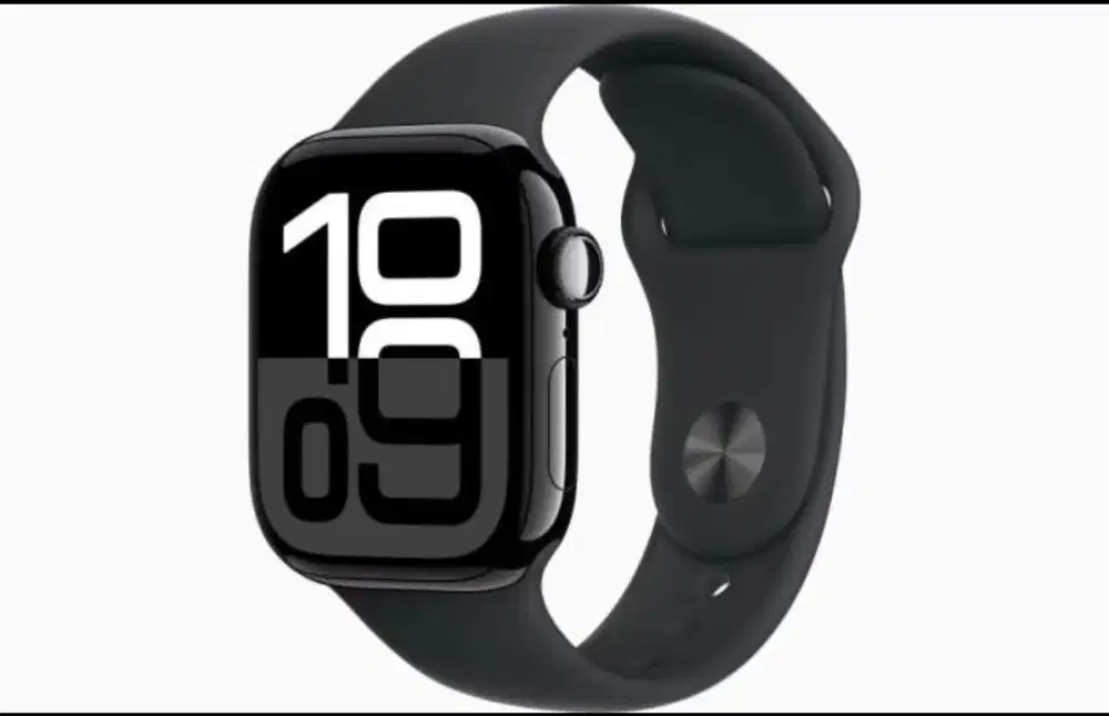 Apple watch Series 10 with Sport loop 42mm warna jetblack