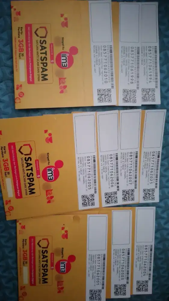 Nomor indosat cantik special seri tahun