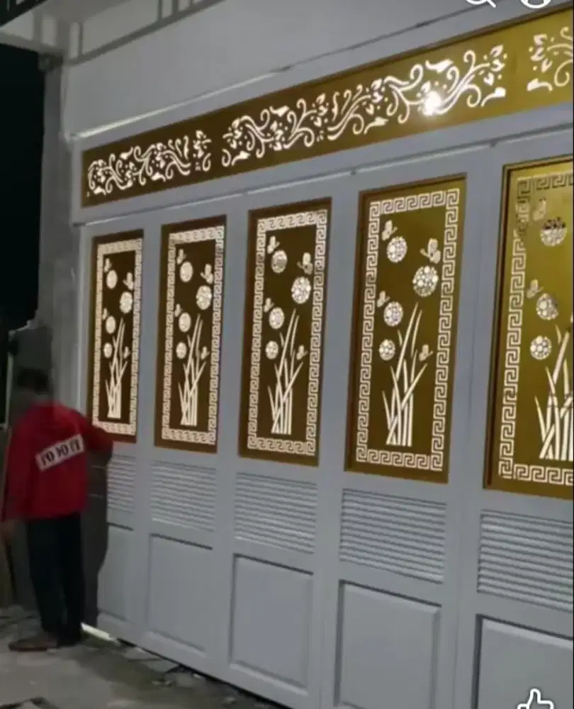 Pintu garasi sliding handerson murah