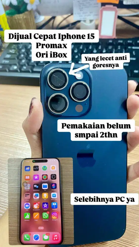 DIJUAL CEPAT HP IPHONE 15PROMAX 256GB