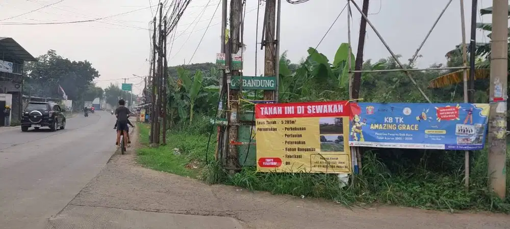 DISEWAKAN TANAH LUAS UNTUK USAHA