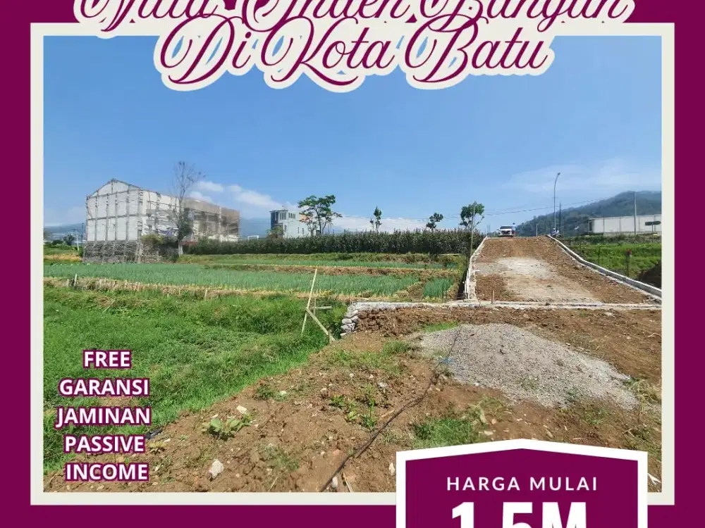 Dijual Villa Baru di Terusan Metro Batu, Suasana Alami dan Udara Dingin
