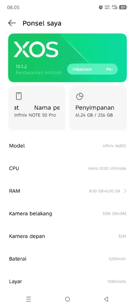 Hp infinik note 50 pro