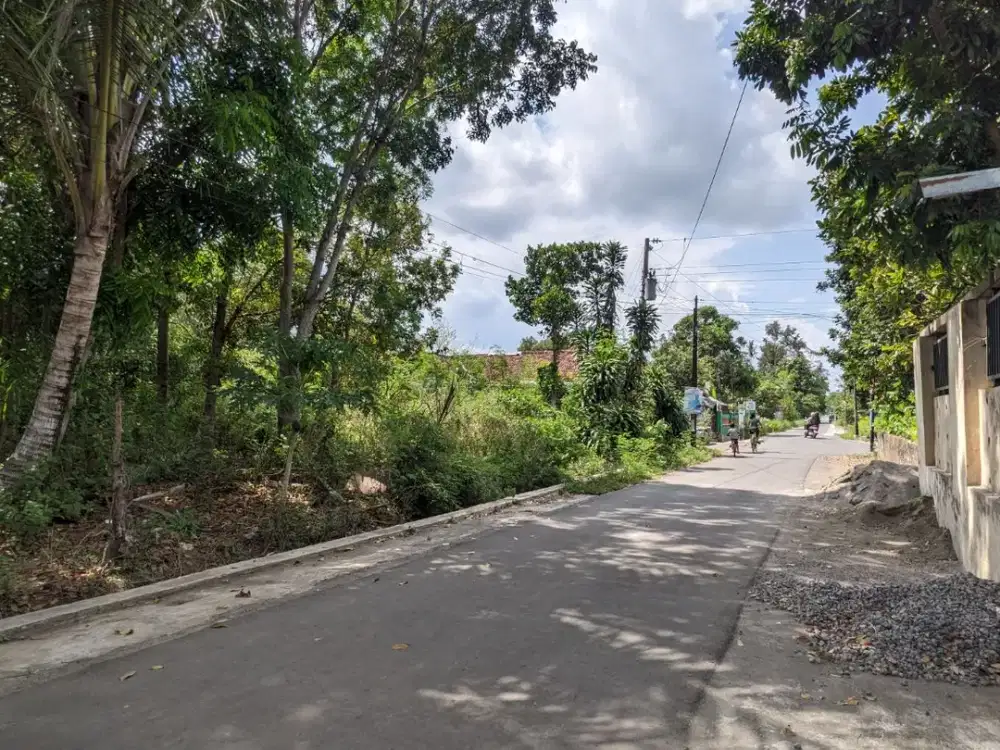 Tanah SHM Utara Candi Kalasan, Strategis Jl Jogja-Solo Cicilan 0%