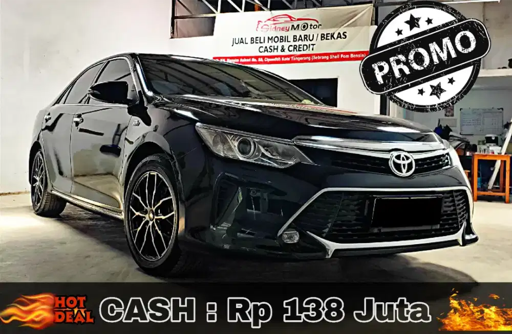 [CASH : Rp 138 JT] TERMURAH Camry V 2.5 Th 2013 Upgrade 2016 AT Hitam!