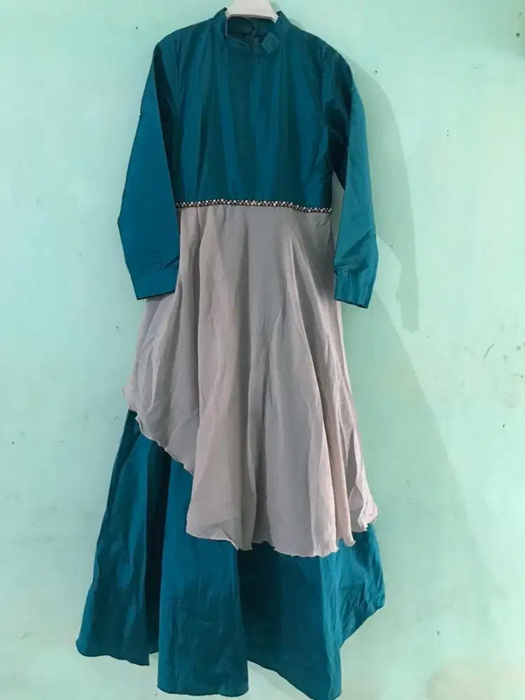Dress bahan tafeta premium