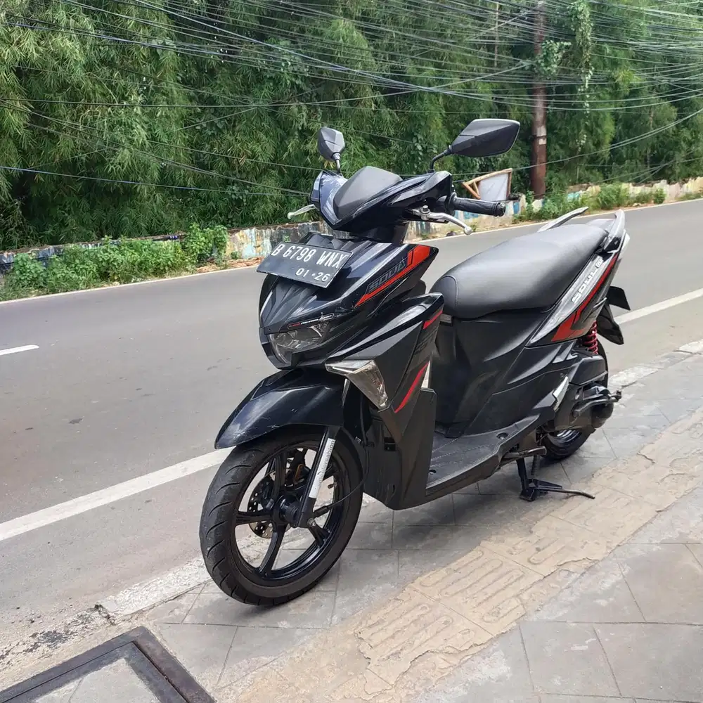 Yamaha Soul GT 125 2016 Hitam Mesin Cakep Bagus Lengkap