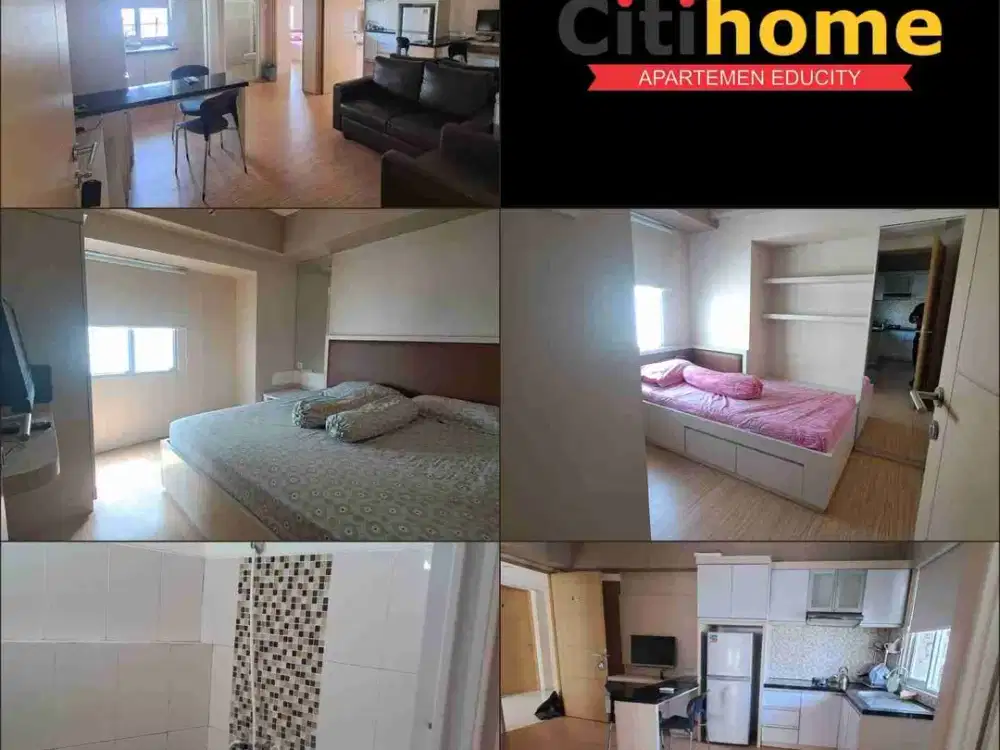 Di sewakan Bulanan 2br furnish apartemen educity by Citihome