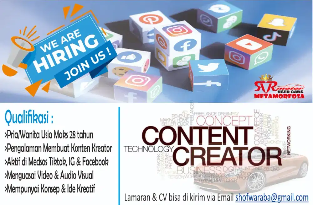 MARKETING MOBIL BEKAS & CONTENT CREATOR