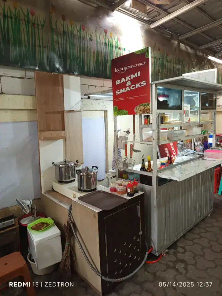 Rombong aluminium bekas mie ayam bakso