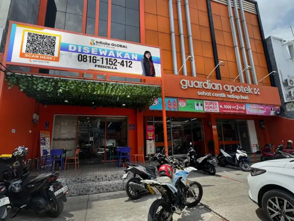 DISEWAKAN RUKO 3,5 Lantai LB. 5x17 meter STRATEGIS