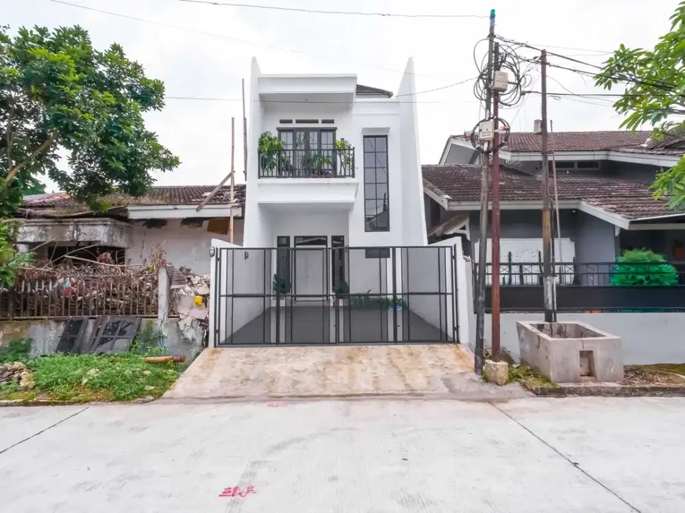 Rumah Hadap Utara LB 135 Siap KPR 10 menit ke Pintu Tol Brigif J-37927