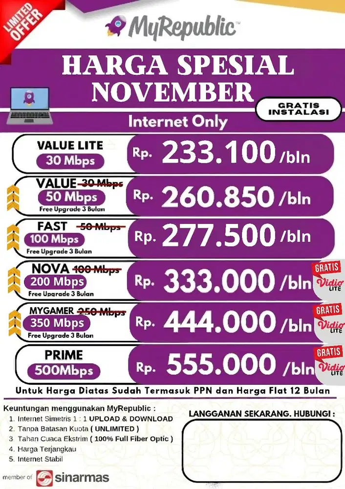 GRATIS BIAYA PASANG!! JASA PASANG WIFI TERDEKAT