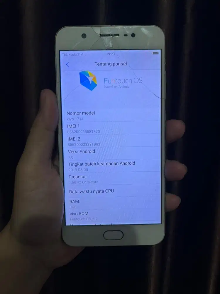 Vivo Ram 3/32 hp dan cas