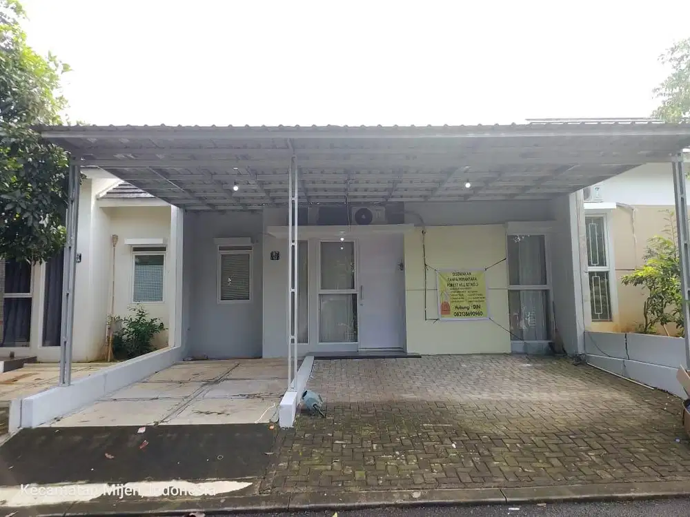 Disewakan Rumah Forest Hill BSB City 3 Kamar Tidur Murah Lengkap