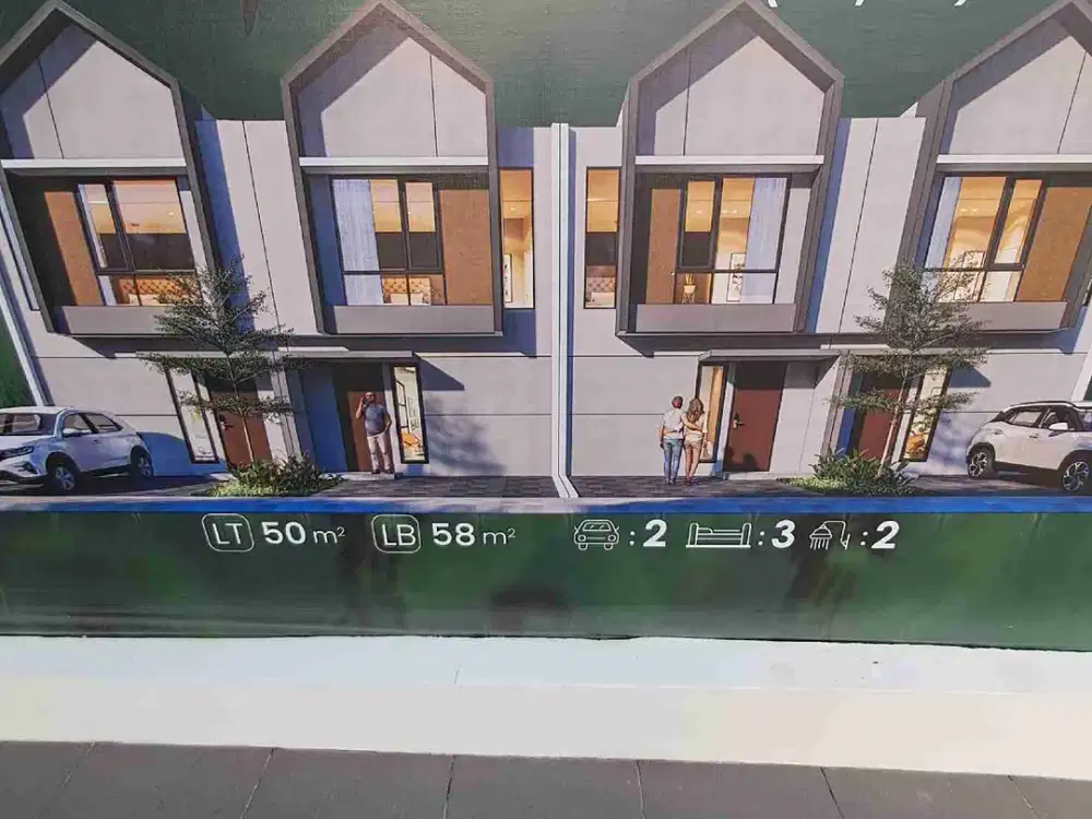 DP 0 Kota Mandiri Type Brisoria Sudut Tanah 60 Dekat Mall Paradise