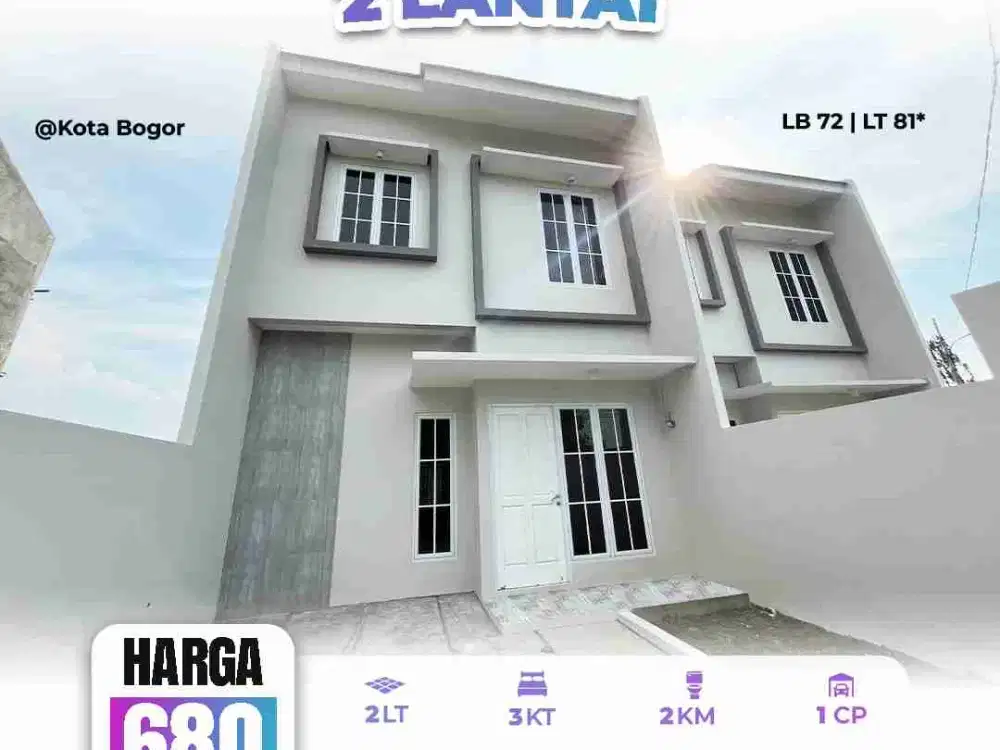 Rumah Murah 2 Lantai Minimalis Modern Akses Strategis Di Bogor