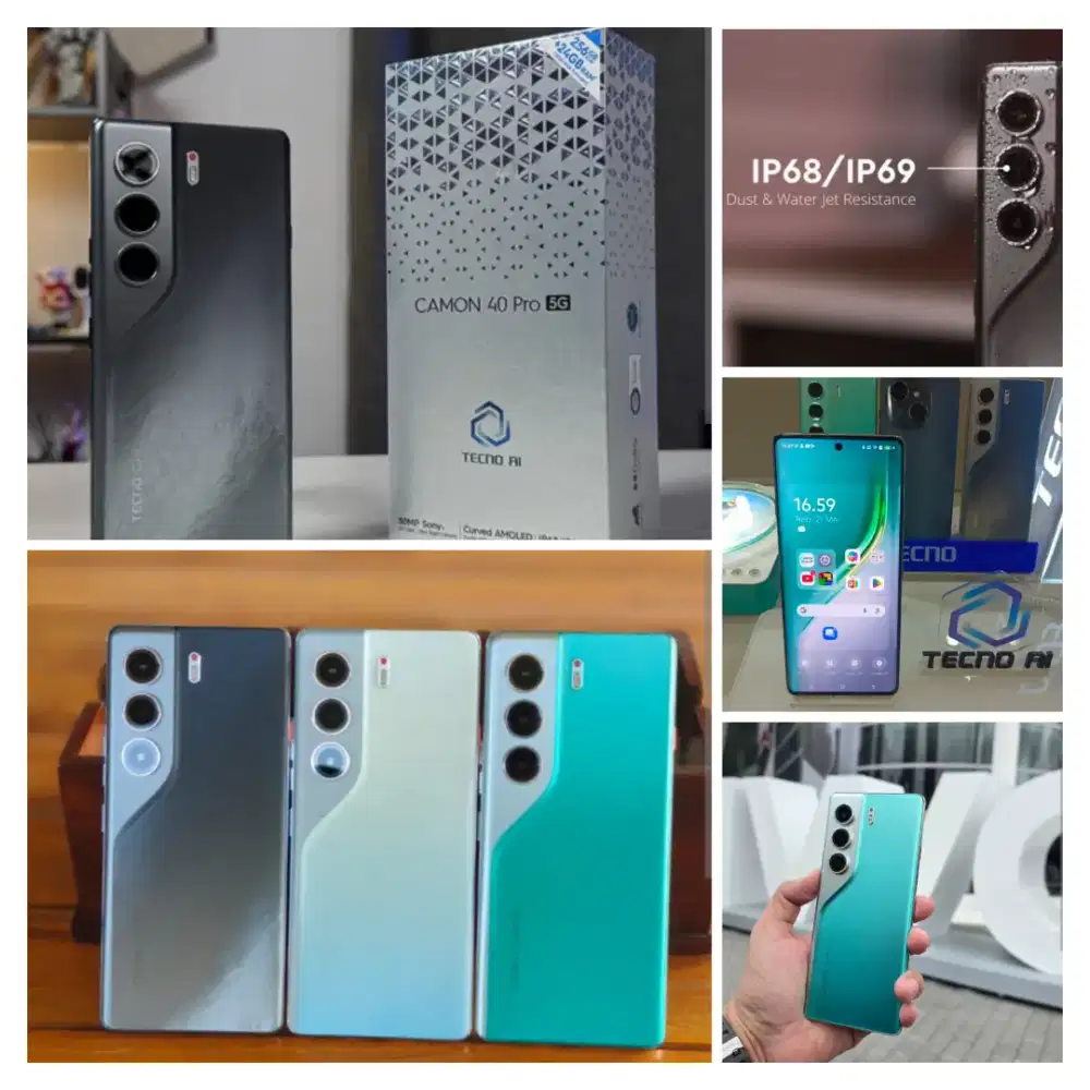 Techno Camon 40 Pro 5G 8/256GB Bisa Kredit Tampa DP