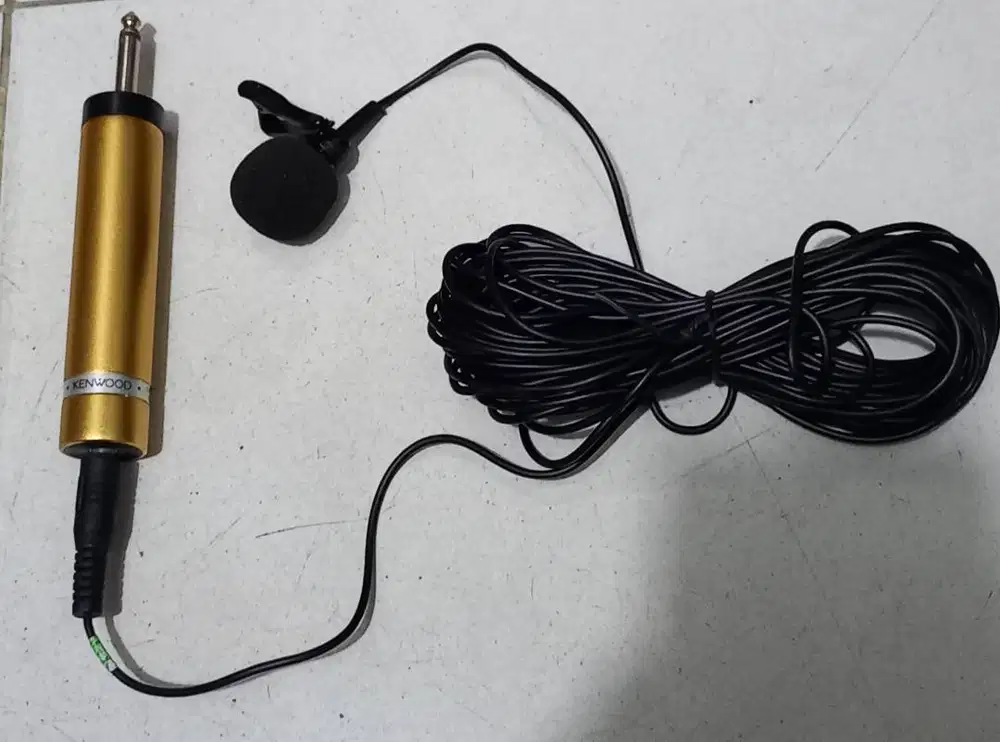 Clip-On Microphone,Kenwood WM777 Ori ,Panjang Kabel 10M,murah,NET.