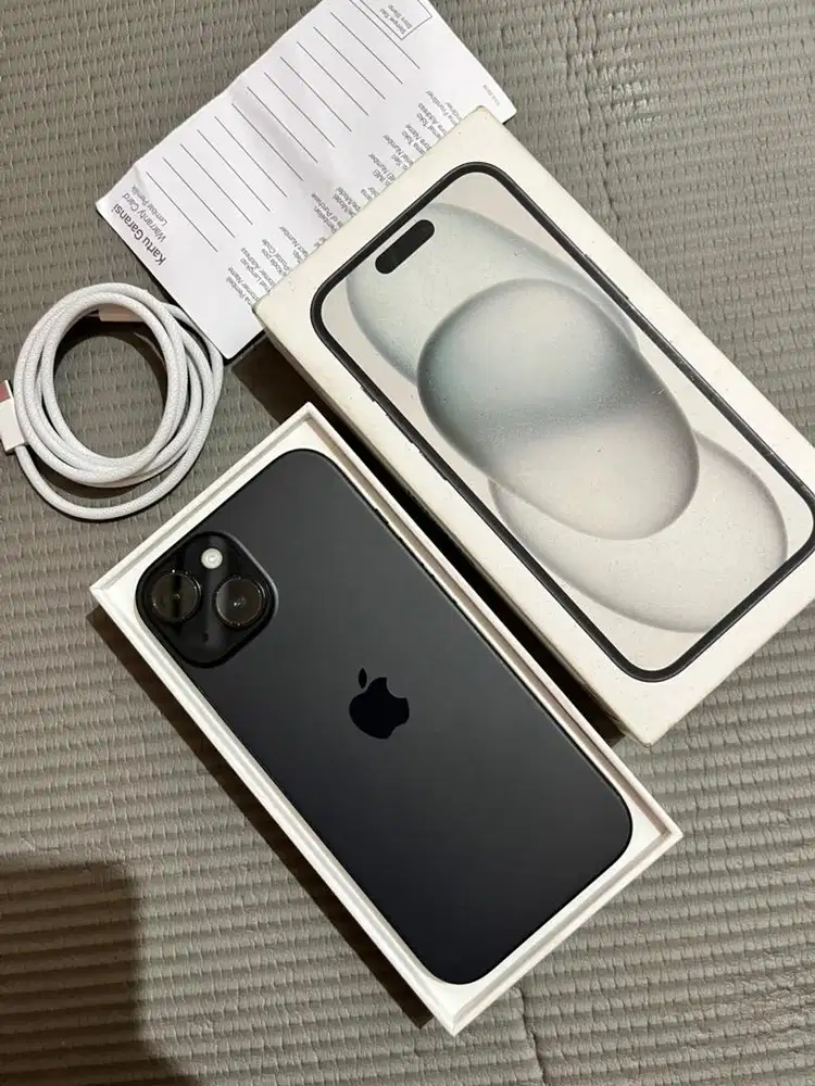 Iphone 15 128 bh 83% ex garansi resmi ID/A digimap fullset original