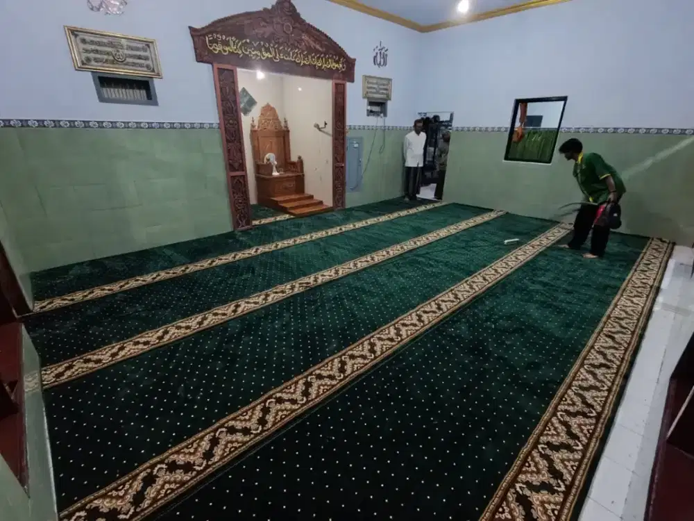 Tersedia Karpet sajadah Masjid import pembelian menyesuaikan kebutuhan
