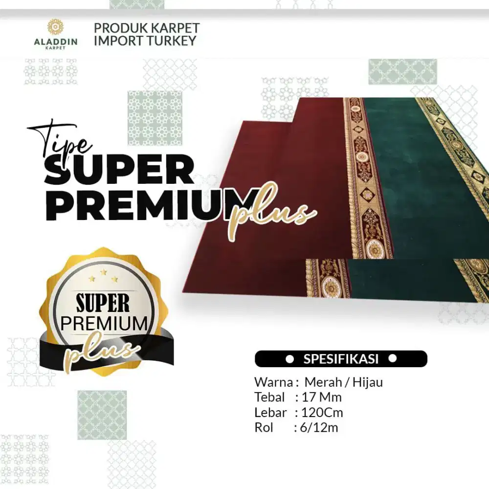 Karpet Masjid tipe Super Premium plus