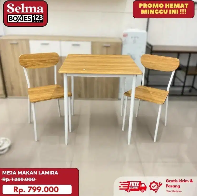 Meja makan 2 kursi murah
