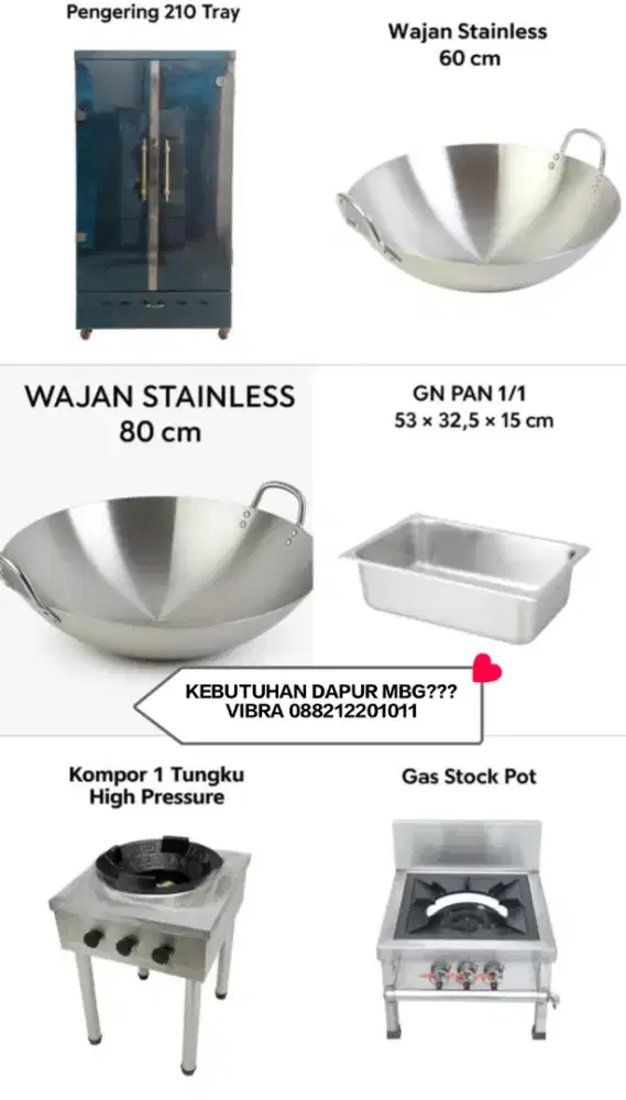 PERLENGKAPAN DAPUR MBG TERMURAH