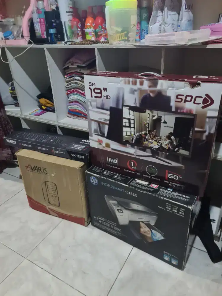 PC DEKSTOP FULLSET + PRINTER MASIH BARU DUS MASIH ADA CORE I3 GEN 4