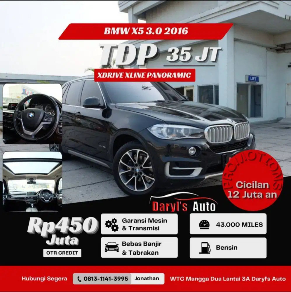 BMW X5 35i XDrive XLine Panoramic 2016