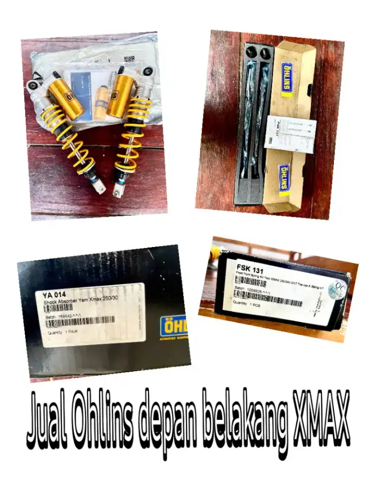 Shockbreaker Ohlins Depan & Belakang XMAX Racing