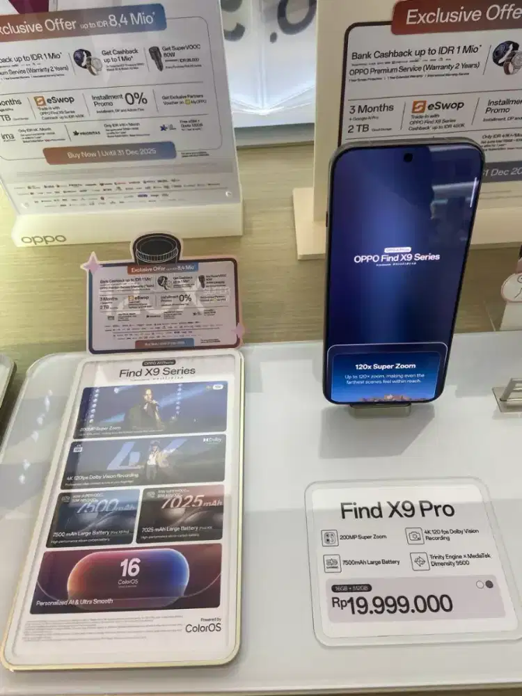 PROMO CICILAN BUNGA 0% OPPO FIND X9 PRO