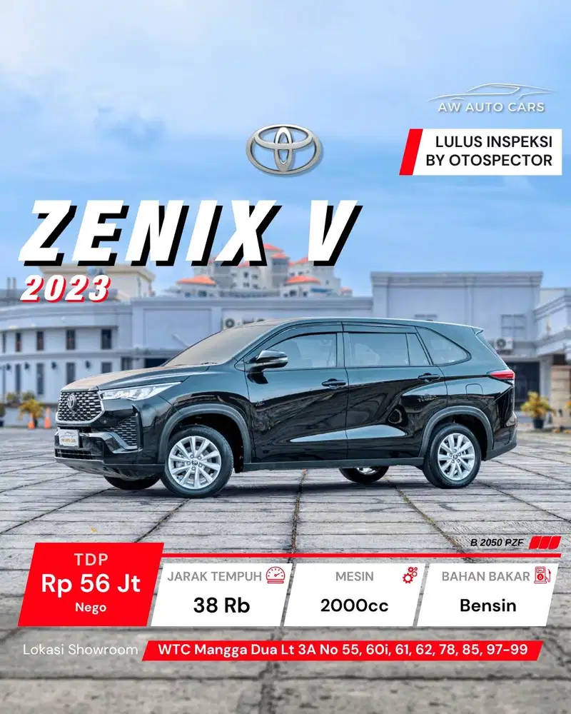 Toyota Kijang Innova Zenix V Bensin 2023 non HEV Hybrid Modellista