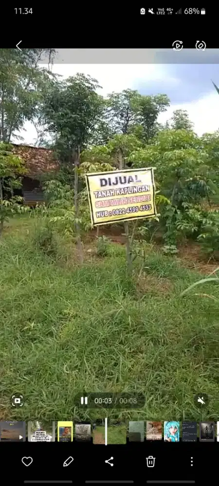 Dijual tanah di desa kasiman