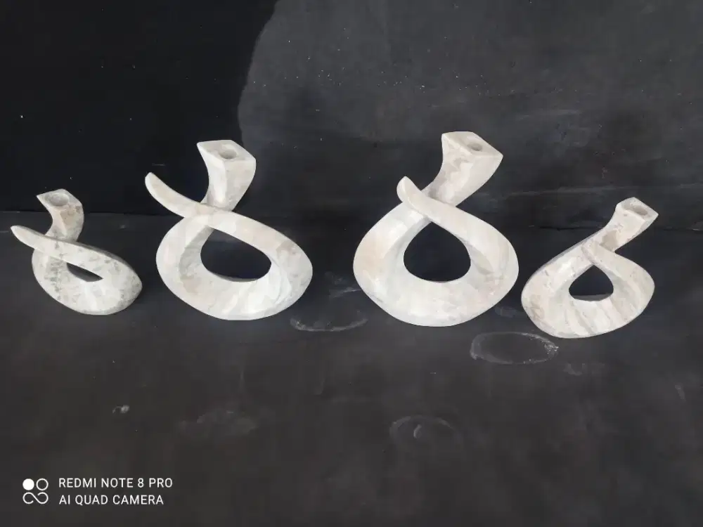 Kerajinan tempat lilin batu onik