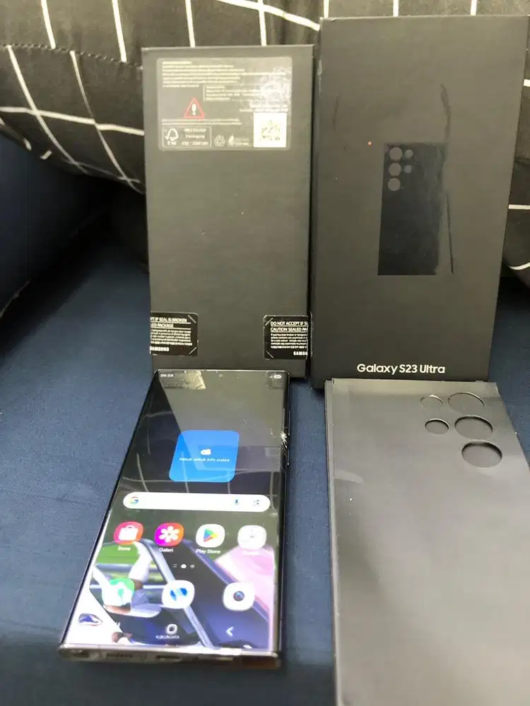 Jual samsung  S23ultra ram 12 512 gb kelengkapan ori samsung