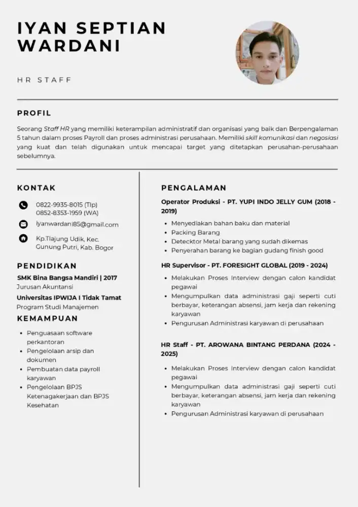 Mencari pekerjaan Administrasi atau Produksi