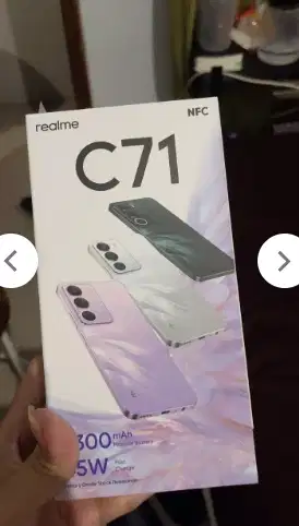REALME C71 RAM 8/128 BLACK KONDISI BARU BELI DI  (ERAFONE)