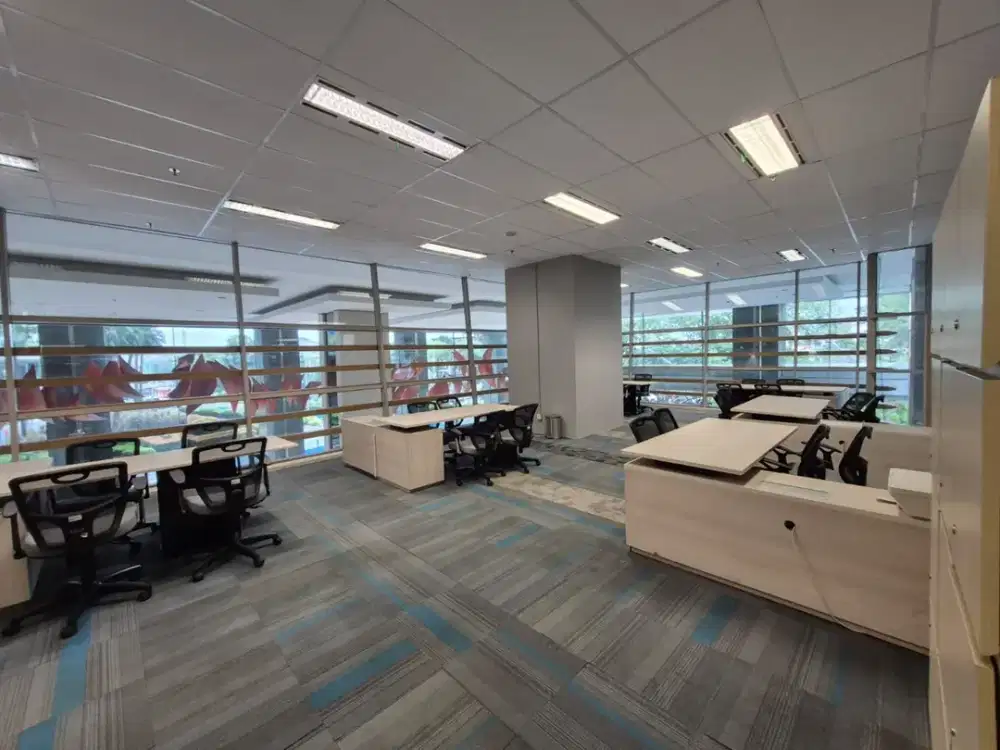 SEWA KANTOR DI JAKARTA SELATAN GANDARIA  238M2 FURNISHED  250K NEGO