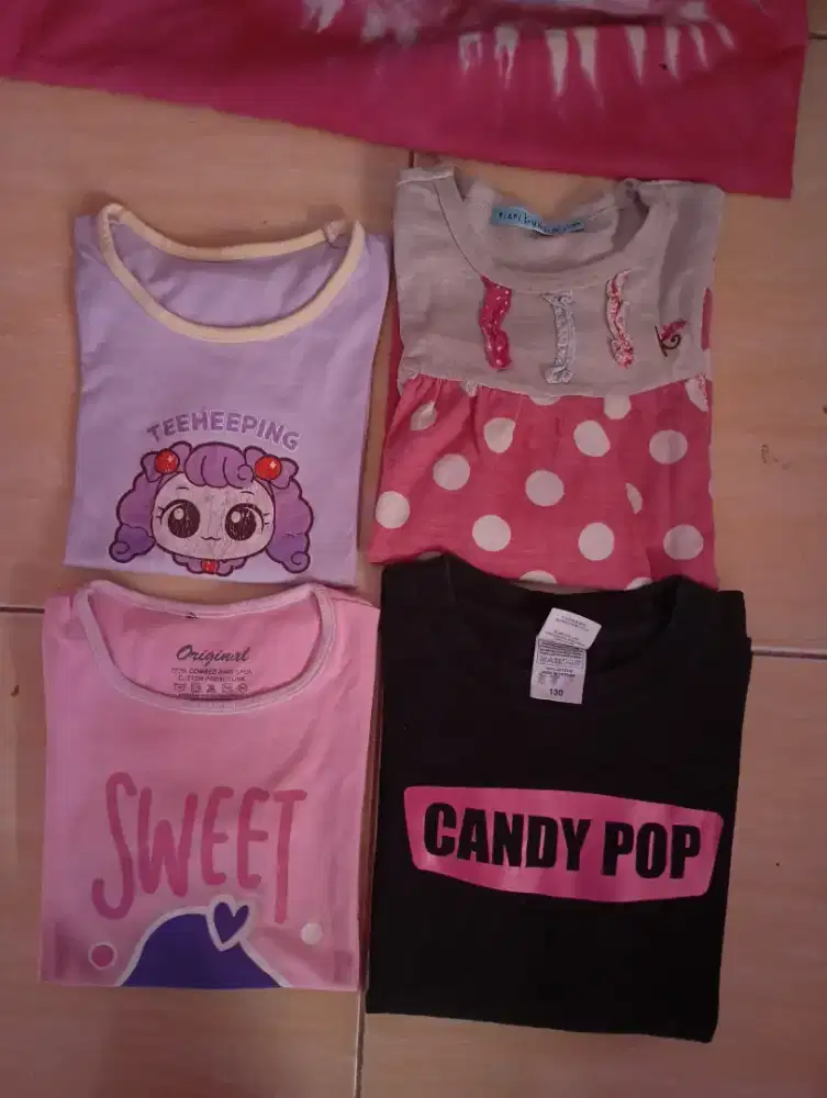 Take all 4 pcs atasan anak perempuan 4-6 tahun
