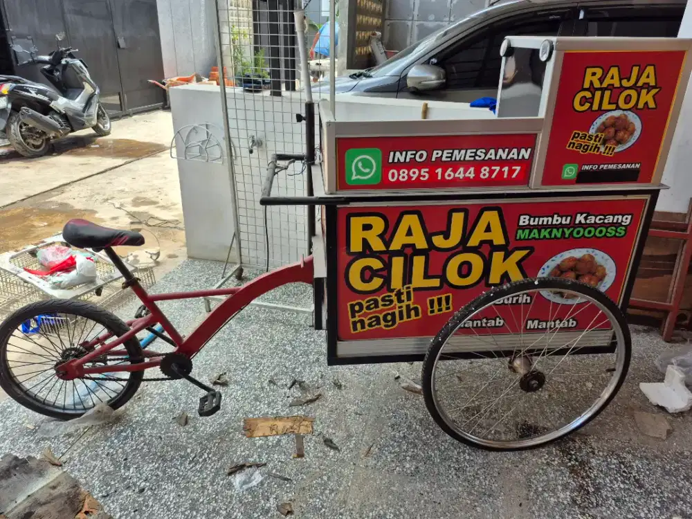 Sepeda Gerobak Usaha Cilok
