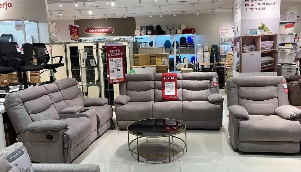 Sofa set RECLINER FREE LEMARI