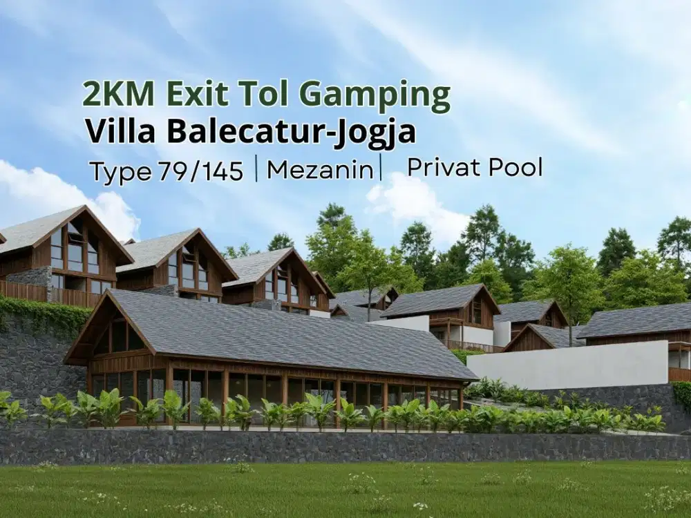 3KM Kampus UMY, Dijual Villa Jogja SHM Parking Area