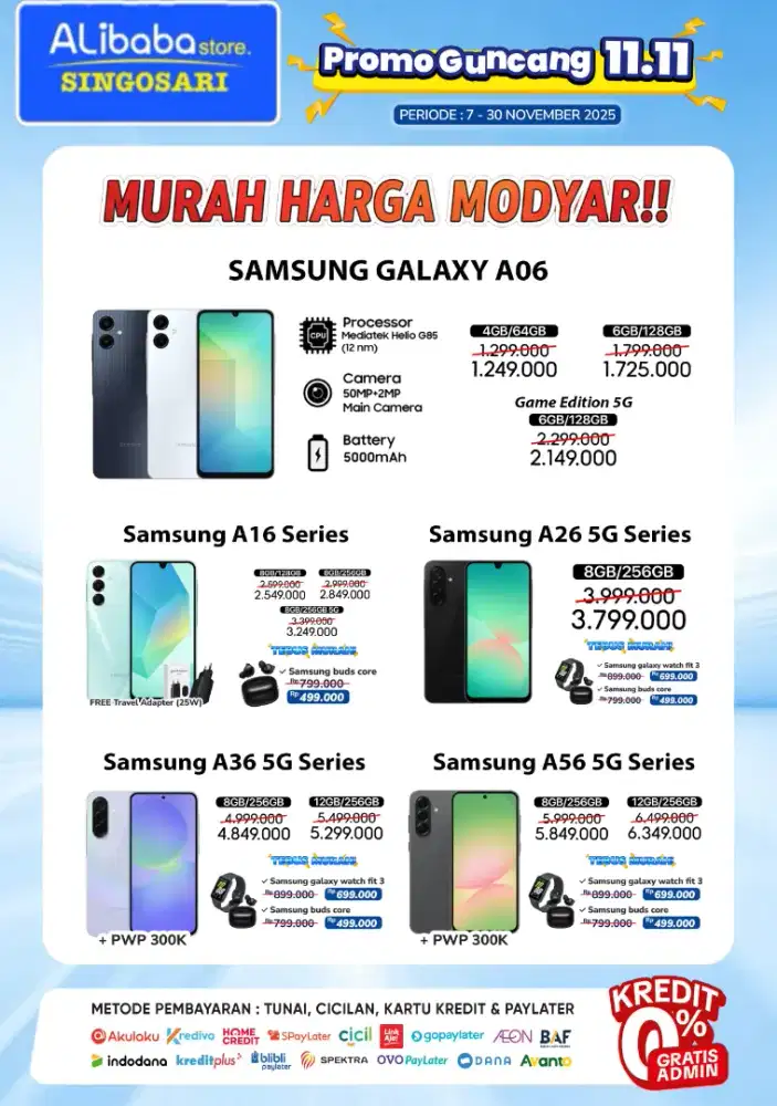SAMSUNG A36 5G Ram 8/256