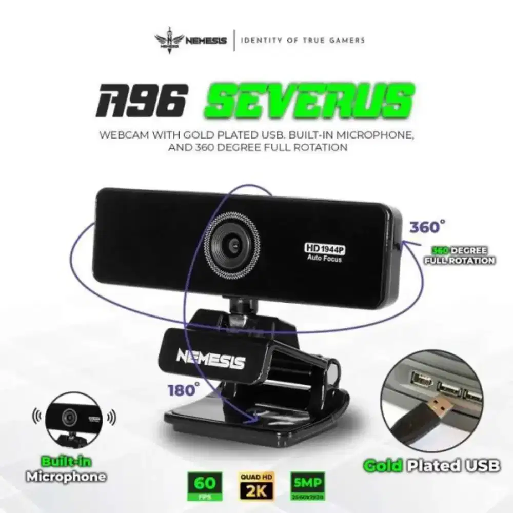 Entry Level WEBCAM NYK A96 SEVERUS 2K 60FPS
