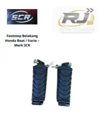 Footstep Belakang Honda Beat / Vario – Merk SCR