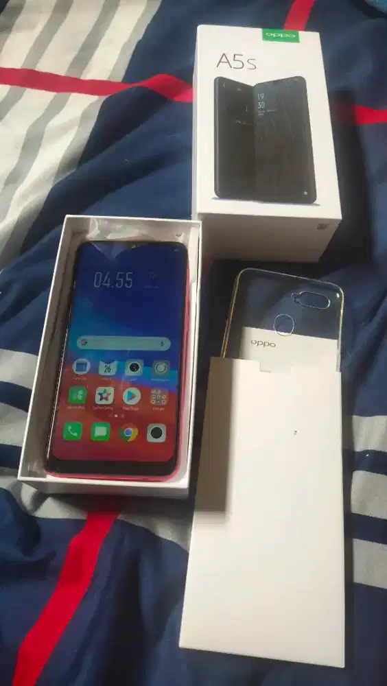 Oppo a5s ram 3/32 fulset seperti baru