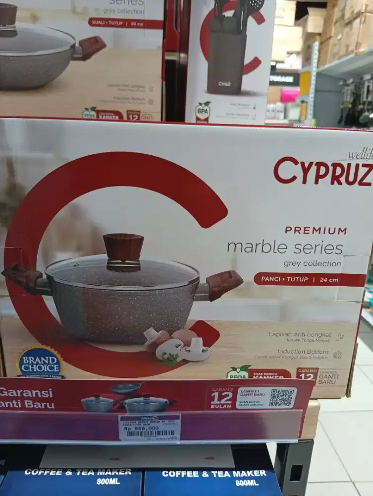 Cyprus Marble Series gg kayu panci tutup 24 cm