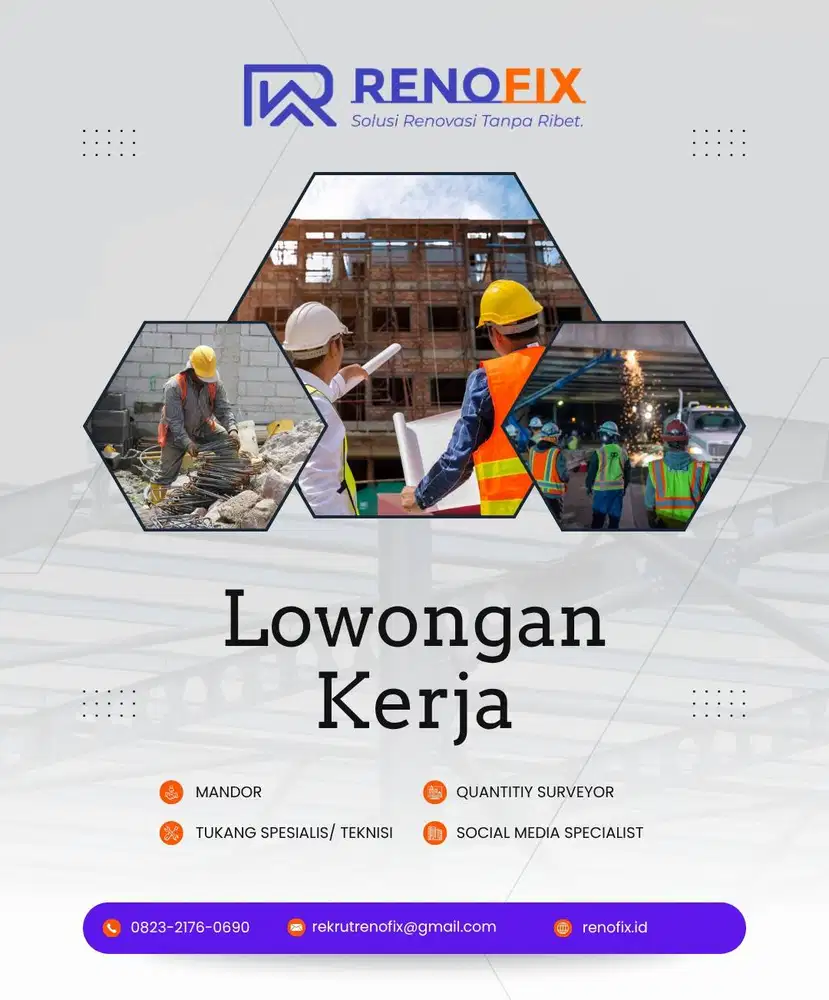 Lowongan Mandor Proyek & Tukang Bangunan Area Jakarta Timur & Bekasi