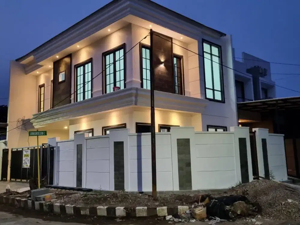 Rumah New American Style Jemursari Dky Dgn Raya Jemursari Dan Jln Raya